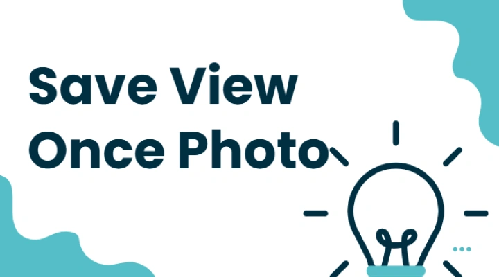 save view once photo
